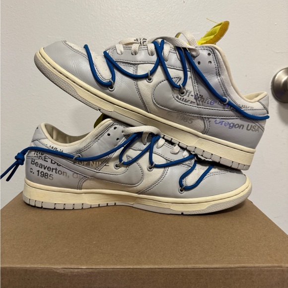 2021 Nike Dunk Low Off-White Lot 10 Size: U.S Men’s 11.5 / USED Replacement BOX - Picture 12 of 15